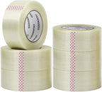 CHUANGSEED 6-Pack Mono Filament Strapping Tape 6.2mil x 2Inch x 60yds Commodity