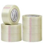 CHUANGSEED 6-Pack Mono Filament Strapping Tape 6.2mil x 2Inch x 60yds Commodity by CHUANGSEED