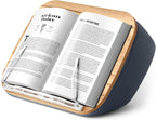 ERGONOV Lap Book Stand for Hands Free Reading Comfortable Pillow Stand | Minimize Neck Strain Perfect Idea for Book Lovers in Dorm Room or Anywhere Else with Bookseat(Gray)