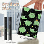 BWEGRHE Slim Credit Card Holder, Princess Frog RFID Blocking Metal Wallet - Image 2