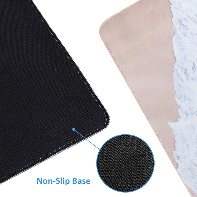 iCasso Extended Gaming Mouse Pad, Large Non-Slip Rubber Base Mousepad - Image 3