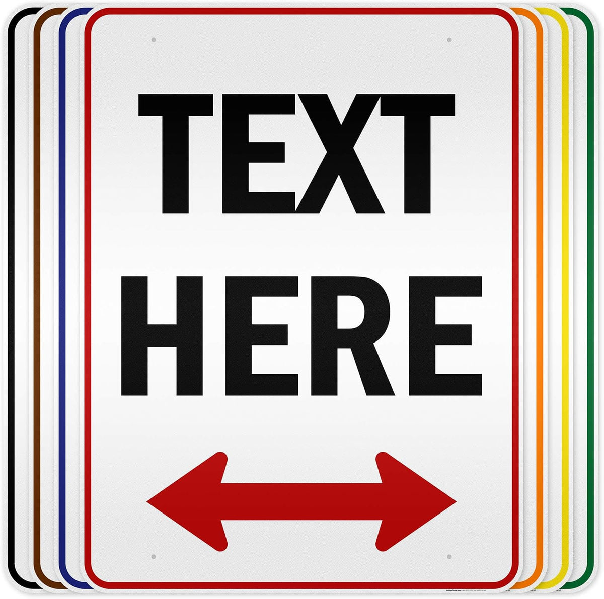 Custom Arrow, Custom Directional Sign, Two Way Arrow, 36x48 Inches, Reflective