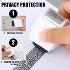 Nezyo 2 Pack Identity Protection Roller Stamp Identity Theft, Confidential - Image 4