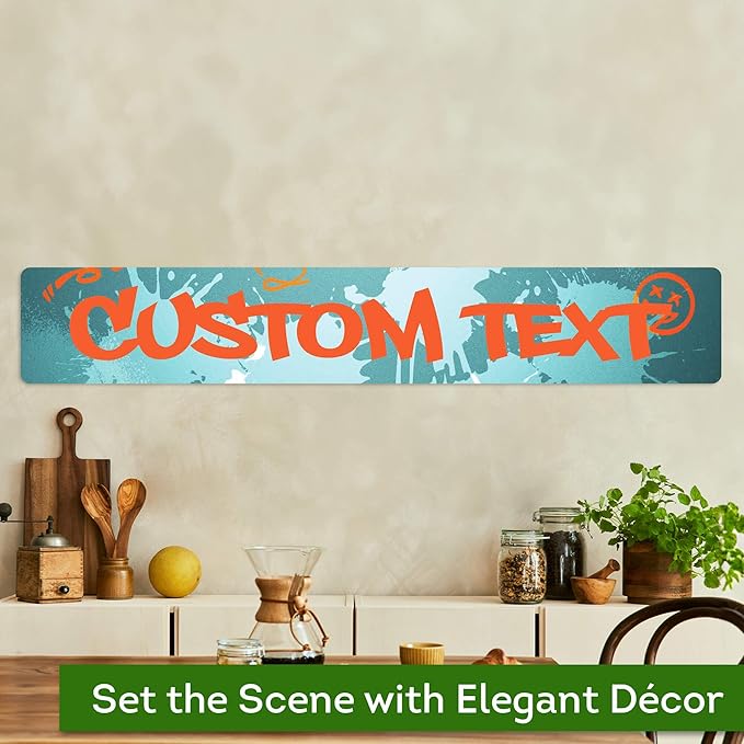Custom Sign, Custom Street Sign, 11 Font Colors, 13 Font Styles, 4 Hole Options - Image 4