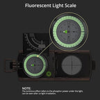 Anbte Compass Hiking Survival, IP65 Waterproof Metal Compass - Image 2