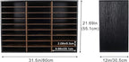 TQVAI Wood Literature Organizer, 27 Slots Hold 13500 Sheets A4 Papers, Wooden - Image 3