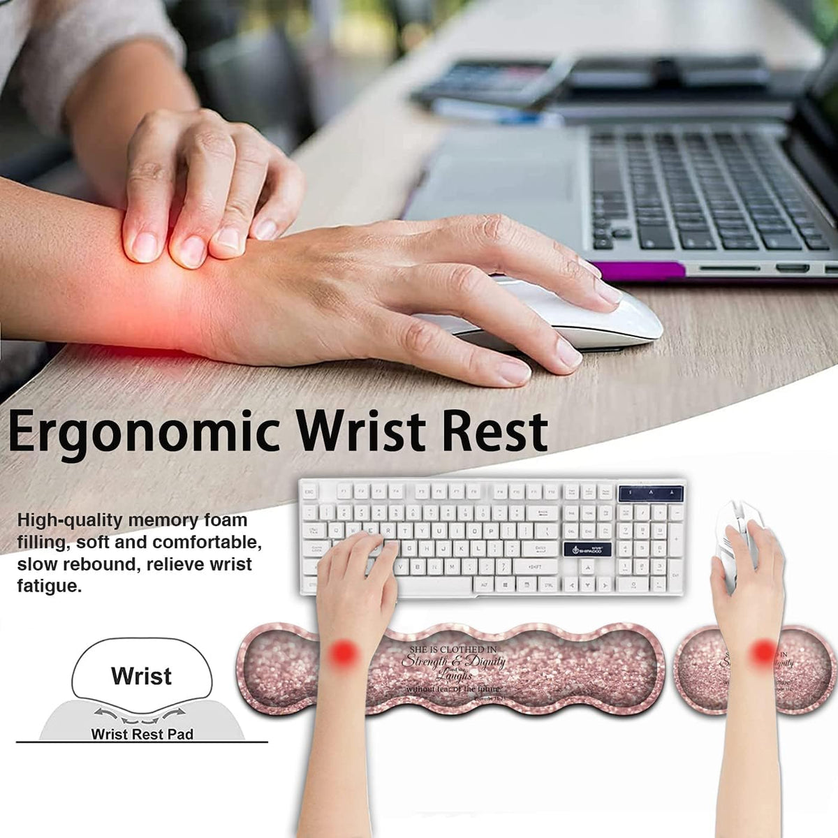 Large Gaming Mouse Pad,Extended Office Desk Mat,Waterproof Desk Writing Pad f...