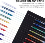 Grabie Jumbo Glitter Gel Ink Pen Set Of 18, Metallic Vibrant Sparkle Gel Pens - Image 6