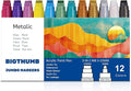BIGTHUMB Jumbo Graffiti Poster Markers Set: 12 Metallic Colors Large 15mm Wide by BIGTHUMB