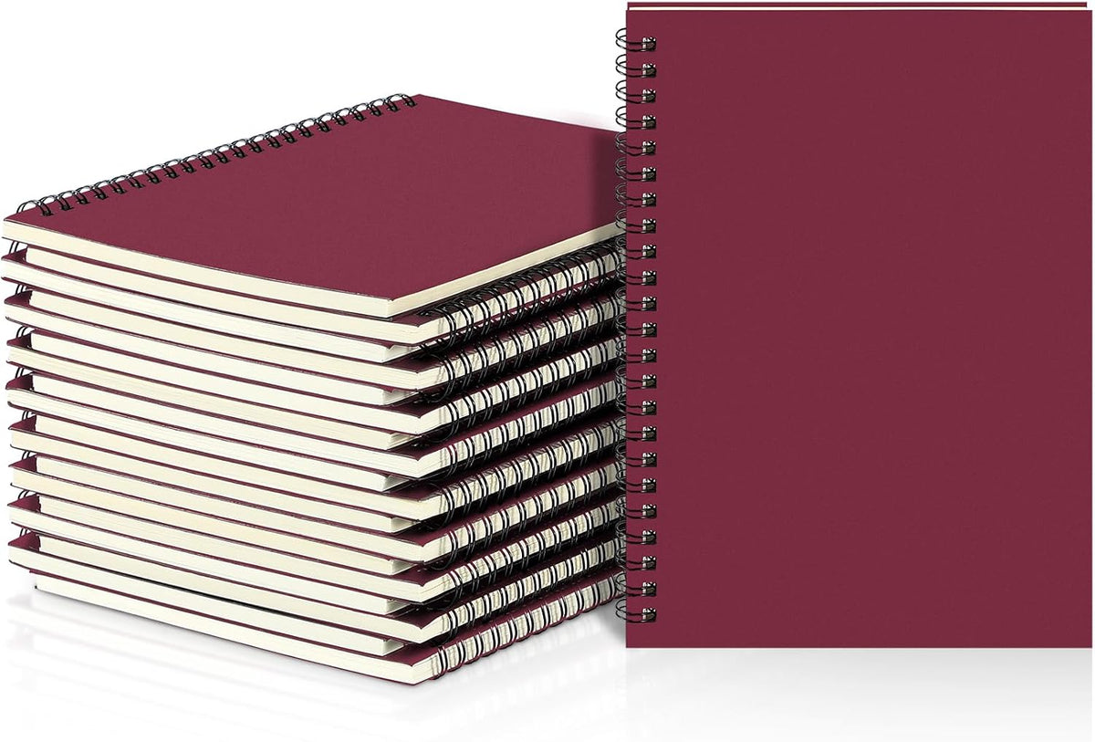 Yahenda 18 Pcs Spiral Notebook Bulk A5 Journal Lined 8.3'' x 5.5'' Writing