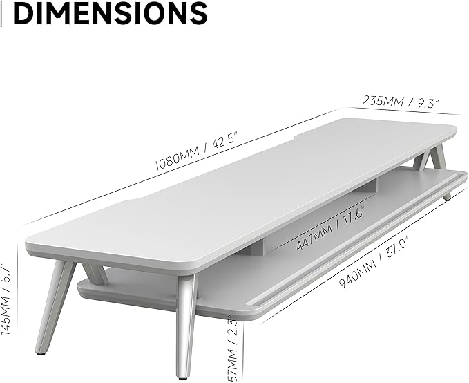 Fenge Dual Monitor Stand, Monitor Stands Riser - Image 4
