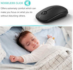 VssoPlor Wireless Mouse, 2.4G Slim Portable Computer Laptop Mouse - Image 6