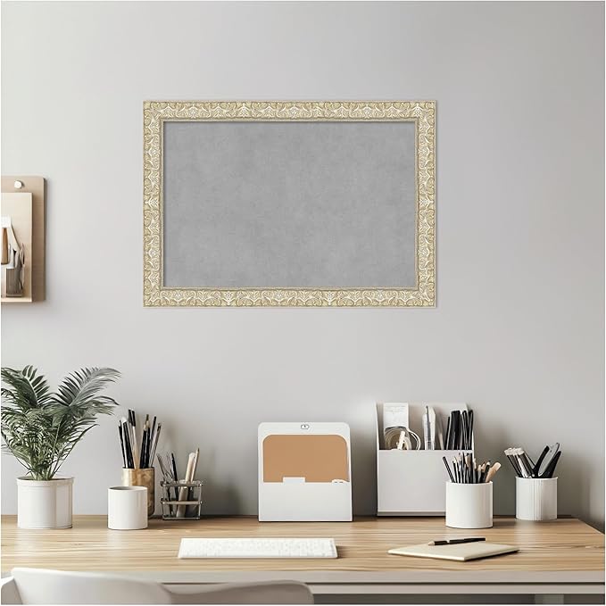 Amanti Art Silver Framed Magnetic Board 14x20 Small Vision Board - Image 5