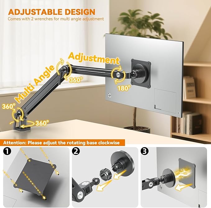 Feising Portable Monitor Stand Desk Mount - Image 5