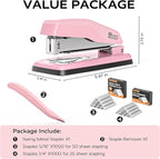 Marsrock Desktop Stapler, Swing-Arm Swivel Stapler, 50 Sheet Capacity, 2000 - Image 5