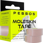 Pebbos Moleskin Tape – 1in x 16ft – Anti-Friction Cushioning Tape | by Unknown