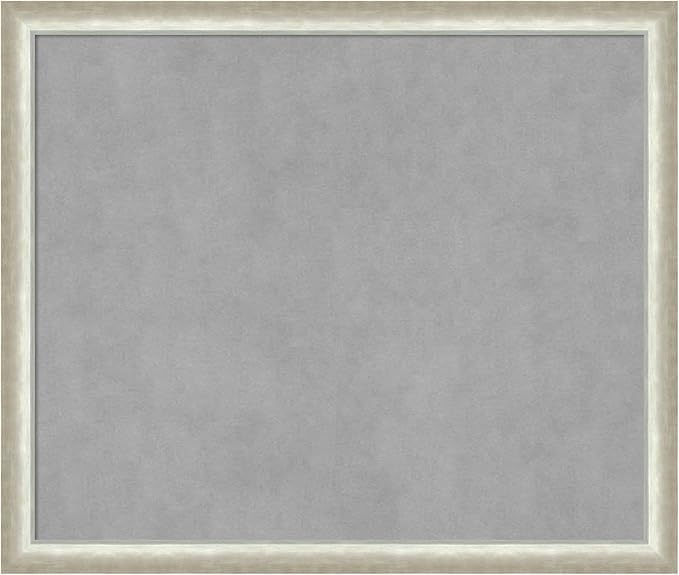 Amanti Art Silver Framed Magnetic Board 22x26 Medium Vision Board by AmantiArt