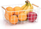 HDYOUDO Metal White Wire Basket, Food Storage Organizer - Image 6