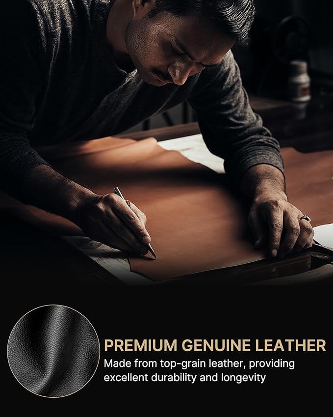 typecase Mens Wallet Card Holder: Pop Up Aluminum Case, Genuine Leather - Image 7