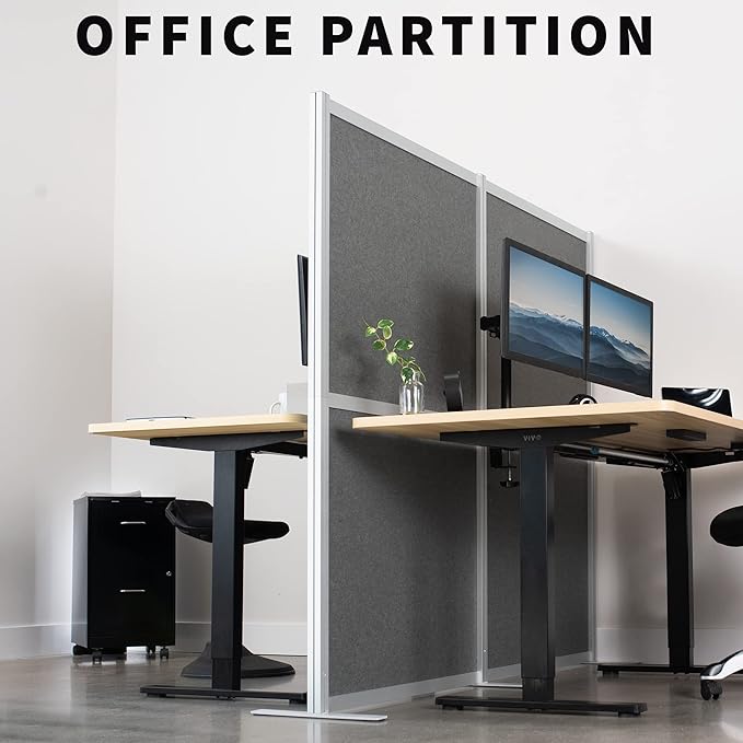 VIVO Modular Wall System, 2 PET Panels, Modern Professional Office Cubicle - Image 4