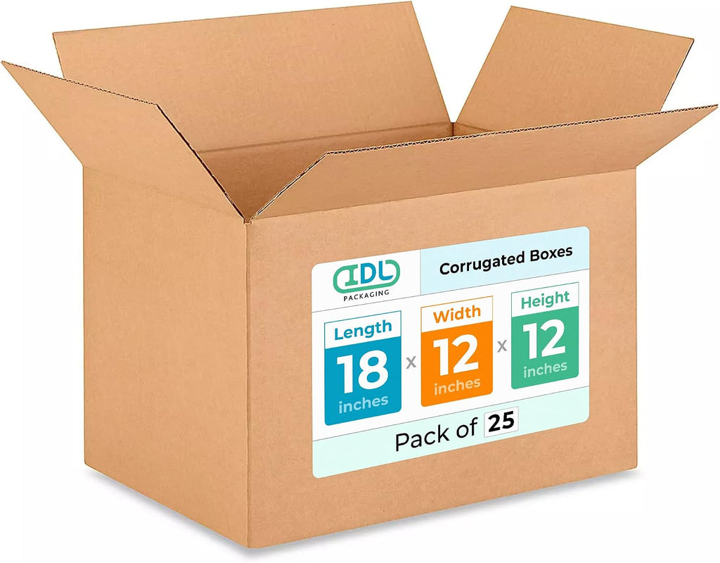 Medium Shipping & Moving Boxes 18"L x 12"W x 12"H