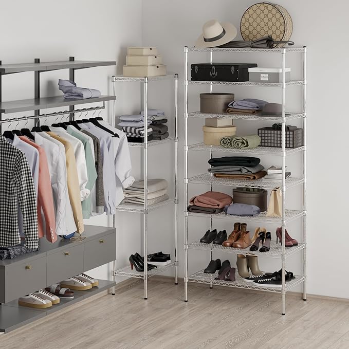 Regal Altair 21" Deep x 36" Wide x 86" Height Wire Shelving Kit | 8-Tier | NSF - Image 4