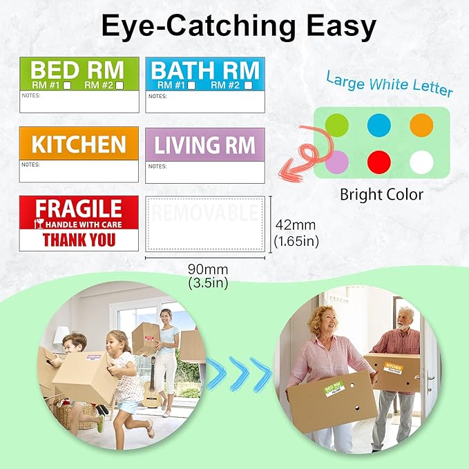 Yoget 42x90mm Large Home Moving Labels - Image 2