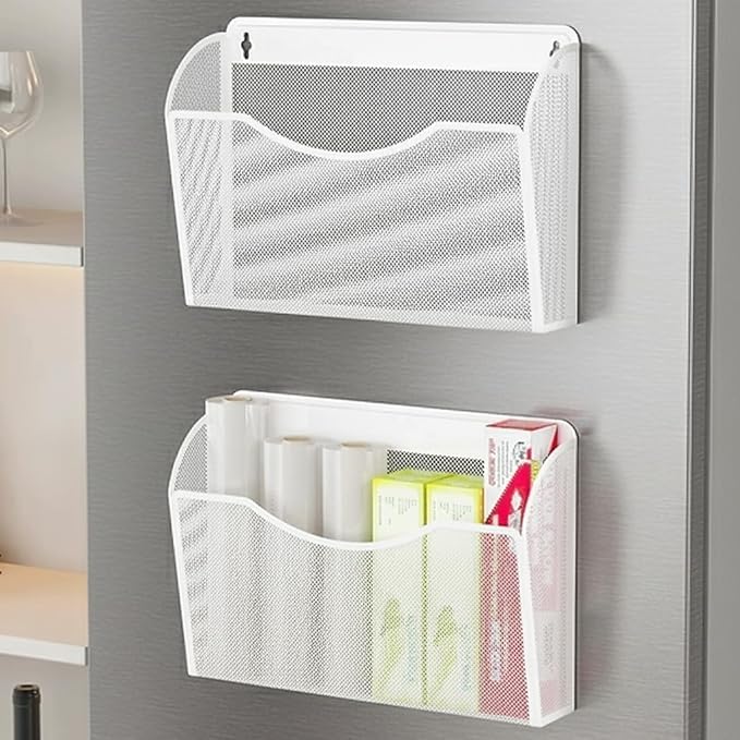 MINDEPOT Magnetic Wall File Organizer, Hanging Wall Mounted File Folder Binder - Image 6