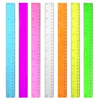 Color Transparent Ruler Plastic Rulers by DAGONGREN