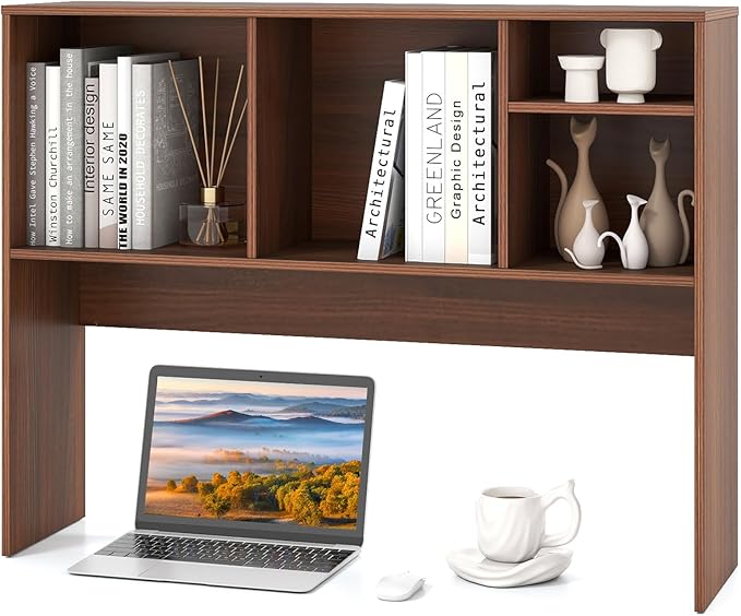 Tangkula Desktop Bookshelf, Countertop Storage Hutch by TANGKULA