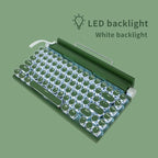 Adventurers Retro Typewriter-Style Mechanical Keyboard, 83 Keys, 75% Compact - Image 3