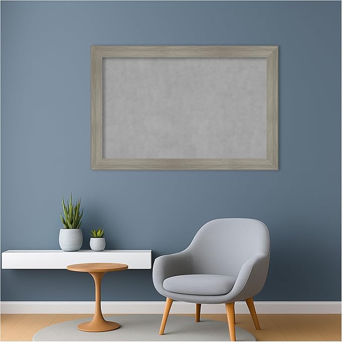 Amanti Art Grey Framed Magnetic Board 24x36 Large Vision Board - Image 6