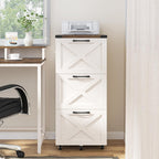 halitaa 3 drawers tall farmhouse file cabinet with, view 9