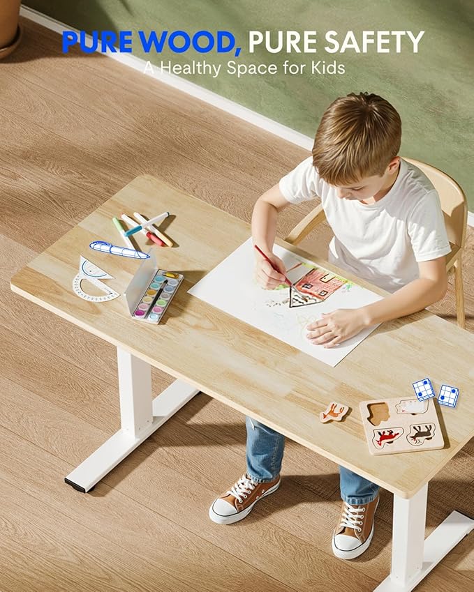 FLEXISPOT EN1 One-Piece Solid Wooden Standing Desk 48 x 24 Inches Height - Image 6