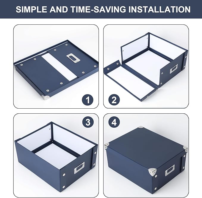 DLUGOPIS 2 Pcs Inch Checks Storage Box - Image 4