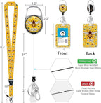 Cute Bee Kind Lanyards for Id Badges, Retractable ID Badge Holder - Image 6