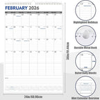 GuassLee Extra Large Wall Calendar 2026, 18 Months - Image 2