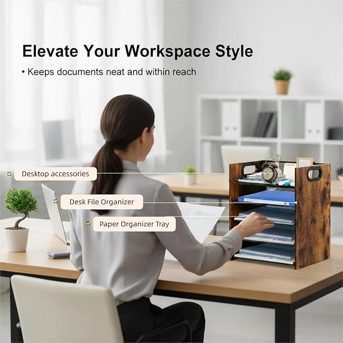 Wood Desk Organizer - Image 2