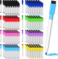 Kosiz 200 Pcs Magnetic Dry Erase Markers Fine Point Tip Whiteboard Markers by Kosiz