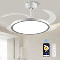 baysquirrel slim retractable ceiling fan with lights and, main product view