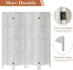 Leesinwing Wood Room Divider 4 Panel Folding Privacy Screen, Classic 5.6Ft - Image 3