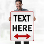 Custom Arrow, Custom Directional Sign, Two Way Arrow, 24x30 Inches, 3M EGP - Image 2