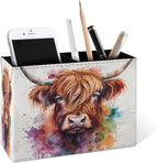 Famame Cute Cow Highland Pencil Holder by Famame
