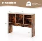 Tangkula Desktop Bookshelf, Countertop Storage Hutch - Image 3