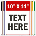 Custom Sign, Custom Sign for Business, Indoor/Outdoor use. 10x14 Inches by MySignCenter
