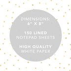 Graphique Large Notepad, Brush Strokes – 6" x 8", Cute Notepad - Image 4