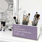 XPH Purple Christian Pen Pencil Holder Organizer - Image 4