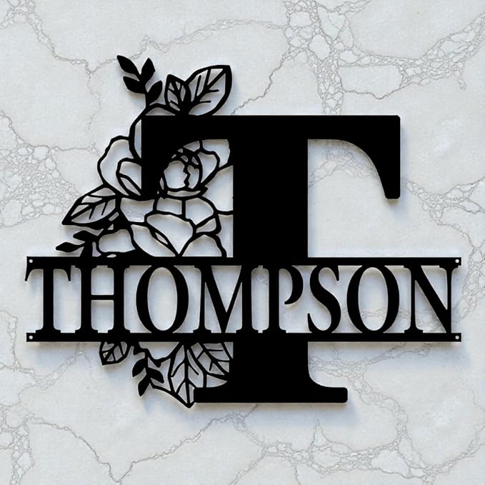 Custom Metal Signs | Personalized Monogram Name Sign | Outdoor Wall Art - Image 8