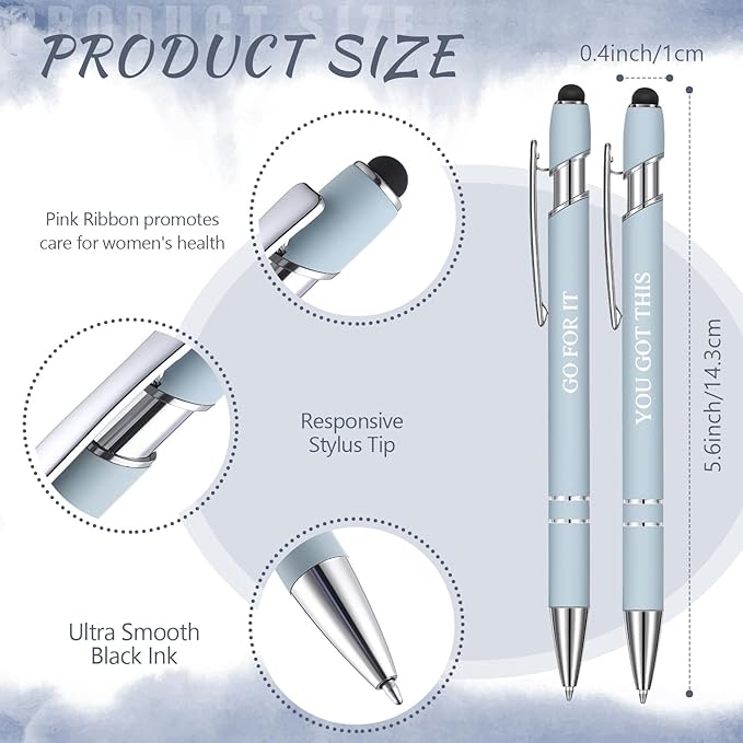 Zonon 12 Pcs Inspirational Pens Bulk Funny Ballpoint Pen - Image 5