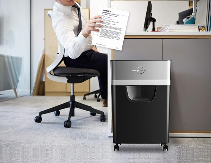 BONSEN 16-Sheet Heavy Duty Paper Shredder - Image 8